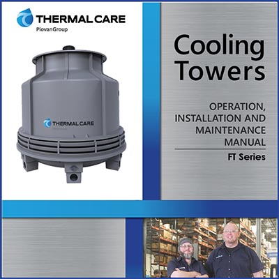 FT fiberglass cooling towers 38 to 120 ton